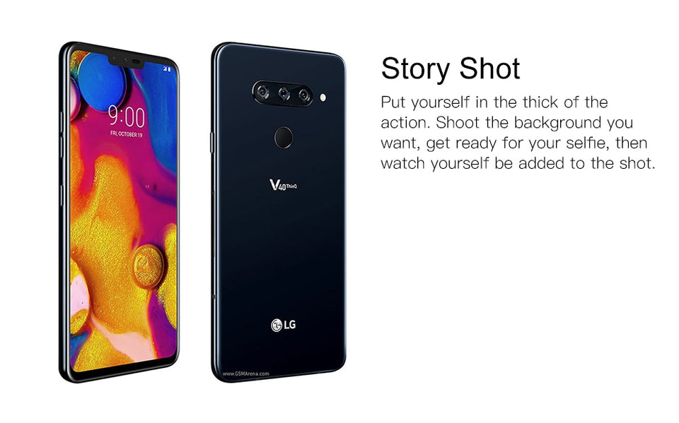 Original LG V40 ThinQ 6.4" 6GB RAM Android Octa Core dual front 3 rear Cameras Fingerprint SmartPhone