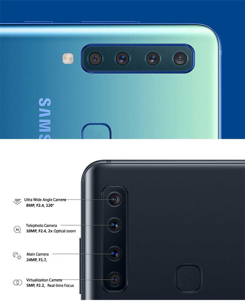 Samsung Galaxy A9 2018 A9s A9 Star RAM 6GB ROM 128GB Original Mobile Phone Octa Core 6.3" 4 Rear Camera NFC